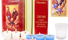 12 Pack Devotional Candles in a Prayer Box – Las 12 Velas de la Divina providencia catolica – velas para posadas – velas para pedir Posada – Procession Candles – Religious Candles – Cirios catolicos