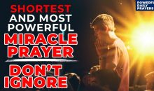 This Is The Shortest And Most Powerful Miracle Prayer for Impossible Situations | DON'T IGNORE