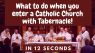What to do when you enter a Catholic Church with the Tabernacle || Tiktok lessons